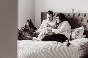 In home newborn photography sessions